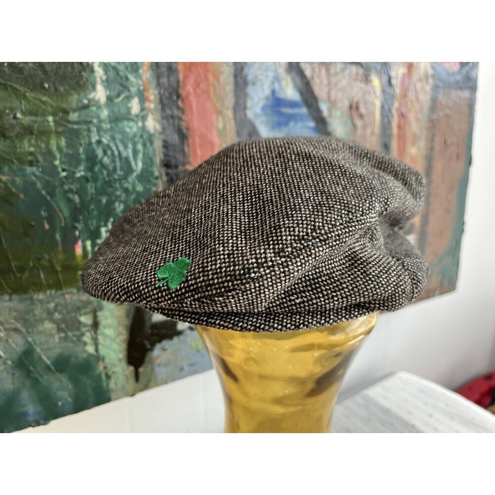 MAN OF ARAN CAP Flat HAT Wool IRELAND Unisex Men’s Tweed
